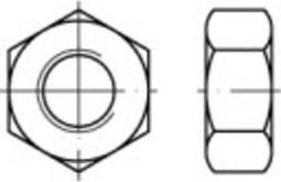 TOOLCRAFT 131885 Zeskantmoeren M8 DIN 934 Staal 100 stuk(s)