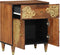 vidaXL - Nachtkastje - 50x33x60 - cm - Massief - Mangohout