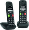 Gigaset E290R - Dect-telefoon - 2 handsets met grote toetsen en display - Zwart (2 stuks)