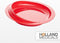 Bord met Zuignap PR65658-R - Antislip - Diameter 23,5 cm - Rood