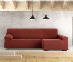 Hoes voor chaise longue met lange armleuning rechts Eysa JAZ Donkerrood 180 x 120 x 360 cm