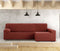 Hoes voor chaise longue met lange armleuning rechts Eysa JAZ Donkerrood 180 x 120 x 360 cm
