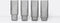 Ferm Living Ripple Long Drink Glasses - Smoked Grey - set van 4