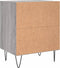 vidaXL - Nachtkastjes - 2 - st - 40x30x50 - cm - bewerkt - hout - grijs - sonoma - eiken