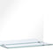 vidaXL - Wandspiegel - met - schap - 40x40 - cm - gehard - glas