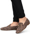 PS Poelman ODETTE - Loafer - Suede met luipaardprint - Bruin