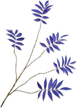 Bladtak l103 cm blauw/paars