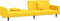vidaXL - Slaapbank - 2-zits - met - 2 - kussens - fluweel - geel