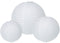 Lampion Papier Rosegoud/Wit, Set van 6