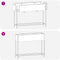 vidaXL - Verhoogde - Tuinbak - 100x26x82 - cm - Gegalvaniseerd - Staal