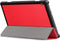 Lunso - Geschikt voor Lenovo Tab M10 Gen 1 - Tri-Fold Bookcase hoes - Rood