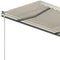 vidaXL - Luifel - vrijstaand - handmatig - uittrekbaar - 400x300 - cm - crèmekleurig