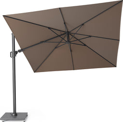 Platinum Sun & Shade – Zweefparasol - Challenger T² Premium - 300x300cm - Havana - Dubbel Kantelbaar - 360° Draaibaar – 98% UV protectie