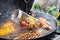 GEFU - BBQ Grill Mand - Rolbaar RVS met Transport Haak 30 x 9.2 cm