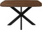 Eettafel Bruin - Metaal & Mangohout - 130x130x76 cm - Eettafel Blake - LABEL51