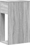 vidaXL - Computertorenstandaard - met - lade - 30x44x74 - cm - grijs - sonoma - eiken