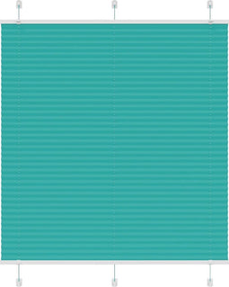 vidaXL - Plissé - rolgordijn - 115x150cm - stofbreedte - 114,4cm - petrol - groen