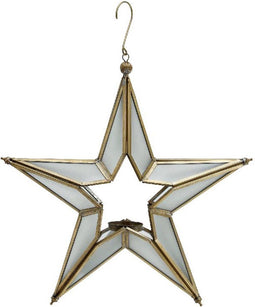 PTMD Orinde Kandelaar Kerstster - 30 x 6 x 30 cm - Glas