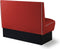 Bel Air Dinerbank Single Booth HW-120 Rood