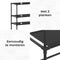 Luft - Opbergrek - 3 planken - Wasmachine en Droger ombouw - 154 cm hoog - 63 cm breed - 30 cm diep
