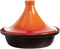 Cosy & Trendy - Tajine - Gietijzer Ø25cm - Geschikt voor Inductie - Zwart/Oranje