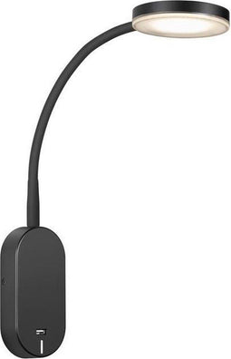 Nordlux Mason - Wandlamp - Flexibele hals met LED - Zwart