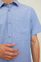 JACK&JONES JORABEL - Heren Overhemd Korte Mouwen - Borstzak - M
