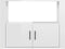 vidaXL - Dressoir - 80x30x60 - cm - bewerkt - hout - hoogglans - wit