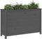 vidaXL - Plantenbak - verhoogd - 119,5x40x78 - cm - massief - grenenhout - grijs