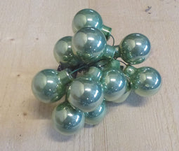 Kerstballetjes glasballetjes groen glans