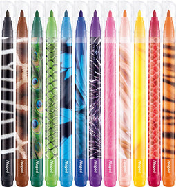 Maped - Kleurpotloden - Set van 12 stuks met dierenontwerp (12 stuks)