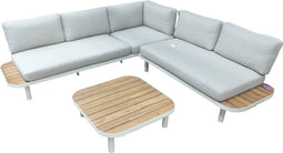 Eurofleur aanbieding - Moa cornerset taupe/acacia incl. royal ston...