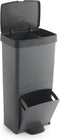 SP Berner Recyclingemmer - Vuilnisemmer voor Recycling - 3 Compartimenten - Zwart