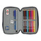 Dubbele etui F.C. Barcelona Corporativa Blauw Kastanjebruin 12.5 x 19.5 x 4 cm (28 Onderdelen)