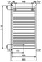 Plieger Vela - Designradiator - 1120x660 mm 635 Watt - Wit