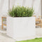 vidaXL - Plantenbak - 90x60x68,5 - cm - massief - grenenhout - wit