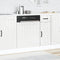vidaXL - Vaatwaspaneel - Lucca - bewerkt - hout - hoogglans - wit