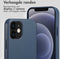 Accezz MagSafe Leather Backcover - Soft case - Krasbestendig - Donkerblauw (iPhone 12 Pro)