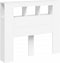 Hoofdeinde met LED 120x18,5x103,5 cm bewerkt hout wit