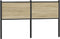 vidaXL - Hoofdbord - 150 - cm - bewerkt - hout - en - staal - sonoma - eikenkleurig