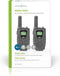 Nedis Walkie talkie Set | Zwart - Black