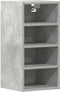 vidaXL - Hangkast - Riga - 30x29,5x60 - cm - bewerkt - hout - betongrijs