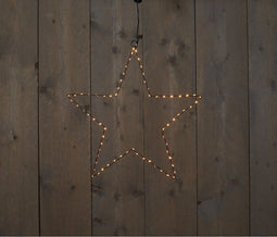 Anna's Collection B.O.T. Outdoor Ster Kerstverlichting op batterijen - 70 LEDs - 40 cm