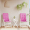 vidaXL - Tuinstoelkussens - hoge - rugleuning - 2 - st - 120x50x3 - cm - stof - roze