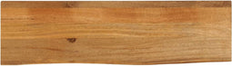 vidaXL - Tafelblad - met - natuurlijke - rand - 100x30x3,8 - cm - massief - mangohout