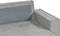 KARILA - Hoekbank met opbergruimte - Grijs - Linkszijdig - Polyester