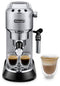 DeLonghi Dedica ECKG6821.M - Pompdruk espressomachine met koffiemolen - 15 bar - Zilver