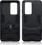Qubits - Double Armor Layer hoes met stand - Geschikt voor Huawei P40 Pro - Zwart