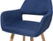 BELIANI CHICAGO - Eetkamerstoel - Retro stijl - Marineblauw (2 stuks)
