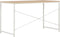 vidaXL - Computerbureau - 120x60x70 - cm - wit - en - eikenkleurig